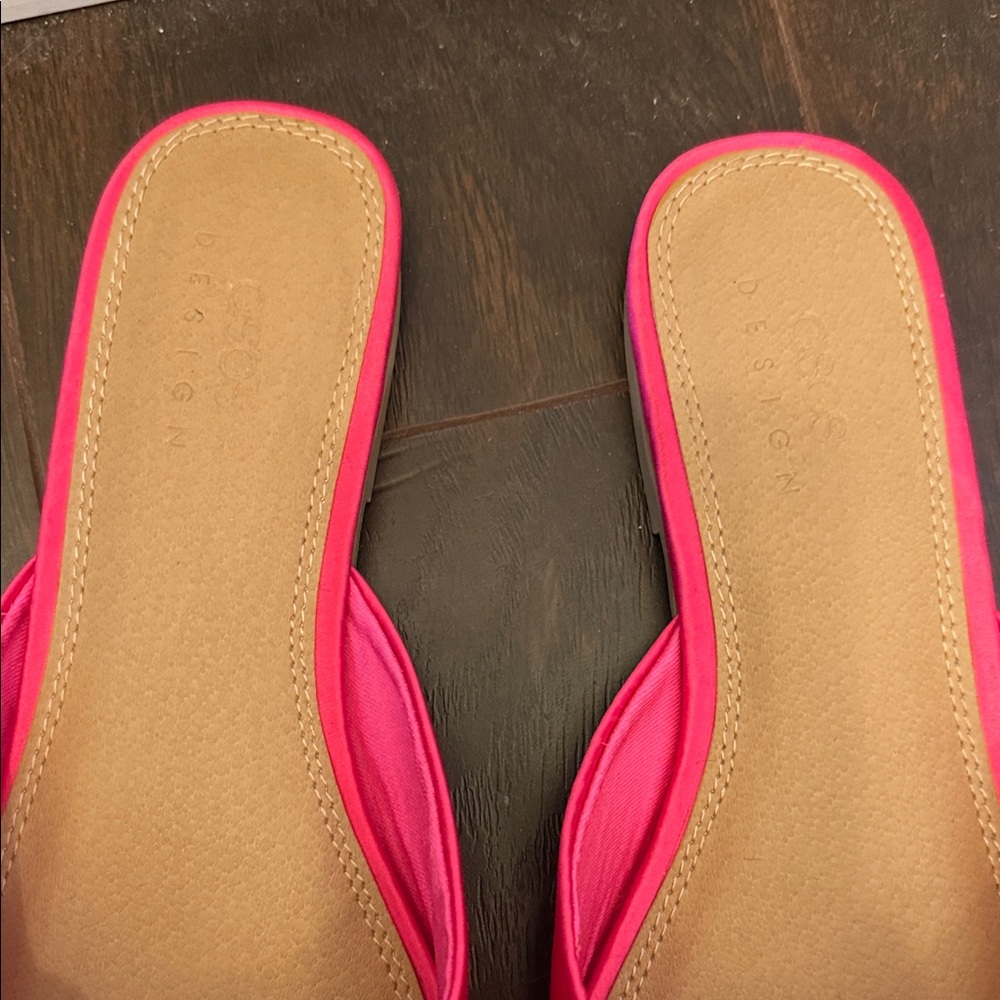 ASOS Fuchsia Bow Mules - Picture 3 of 7